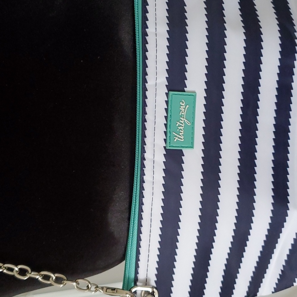Thirty one upcycle crossbody navy and white - Picture 3 of 16